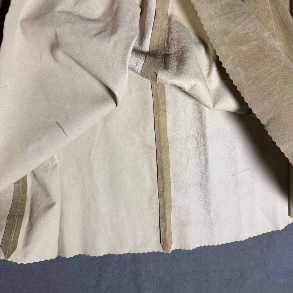 M L Leddy's Tan Suede Leather Maxi Skirt Western Handmade Texas A-Line Medium - Picture 6 of 8